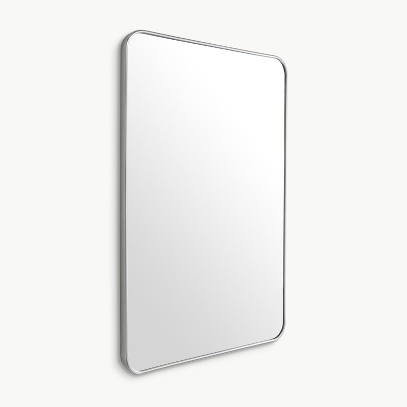 Miroir de coin Rowan, Nickel brossé