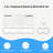 3-Piece Acrylic Keyboard Wrist Rest & Transparent Silicone Mouse Pad Set, Clear Non-Slip Mouse Mat, Keyboard and Mouse Pad Combo Desk Accessory Set