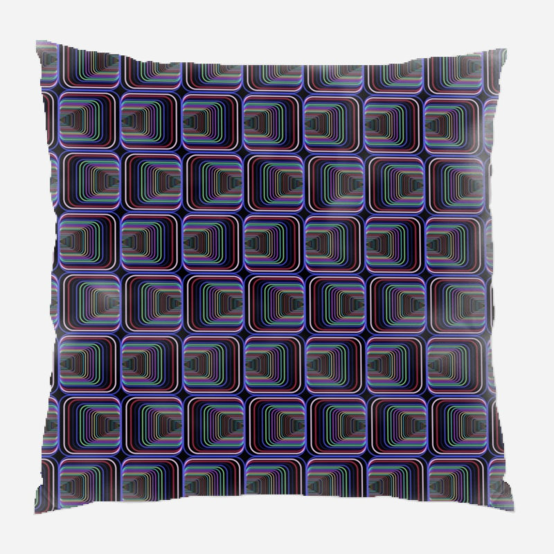 Coussin psychédélique