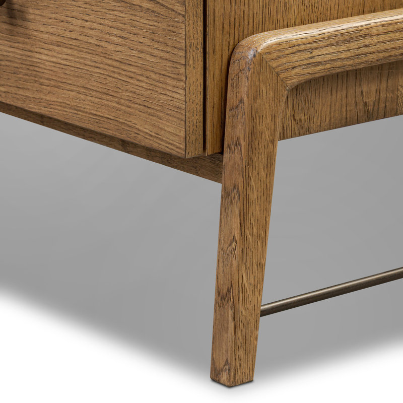 Rosedale 6 Drawer Tall Dresser, Amber Oak