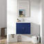 Meuble-lavabo simple avec plateau en céramique 23,62 po Kaedin-2061569600