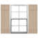 Vinyle Mid-America, quatre planches jointes TailorMade, volets Board-n-Batten, avec cages à volets