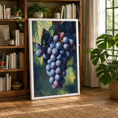 Ripened Grapes Botanical - Wrapped Canvas