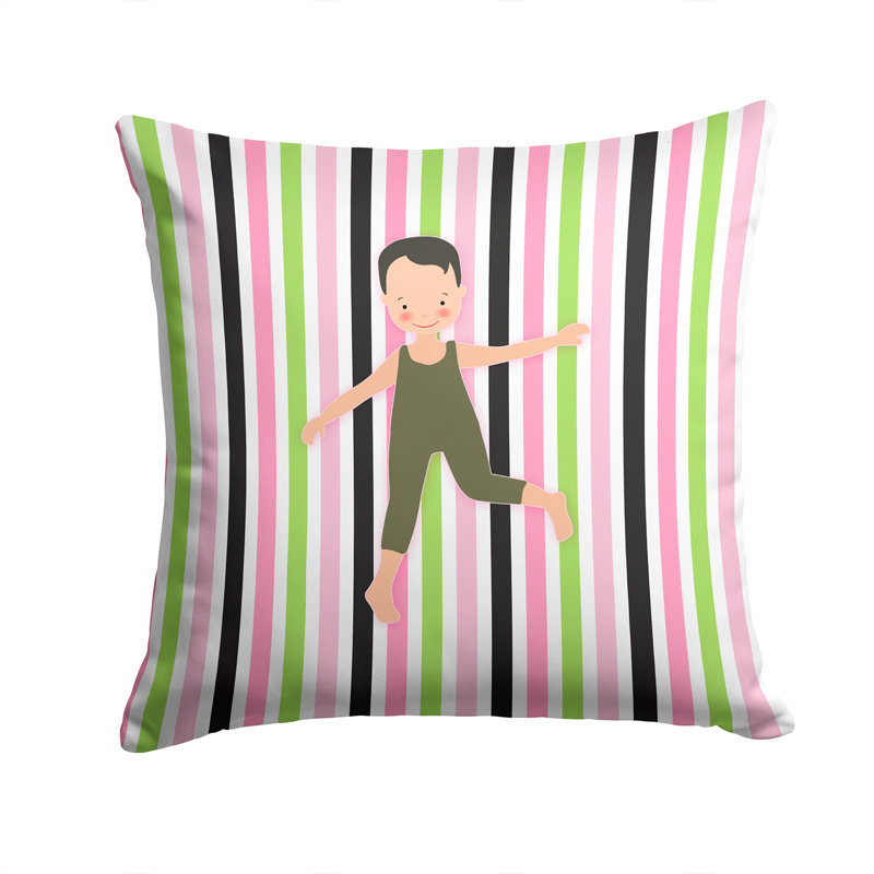 Coussin décoratif intérieur/extérieur bikatard garçon dancer, 14 po x 14 po