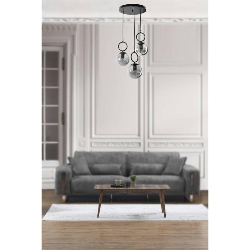 Coso 3 - Light Cluster Pendant, Black, Grey