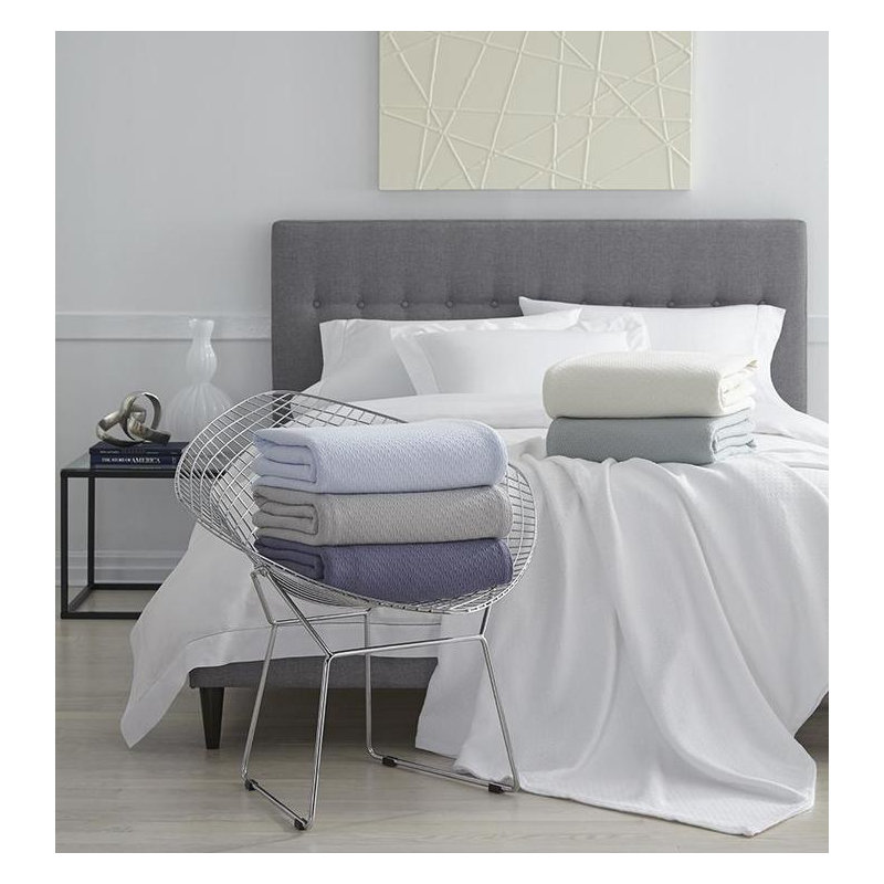 Corino Hand Woven Blanket, White, King
