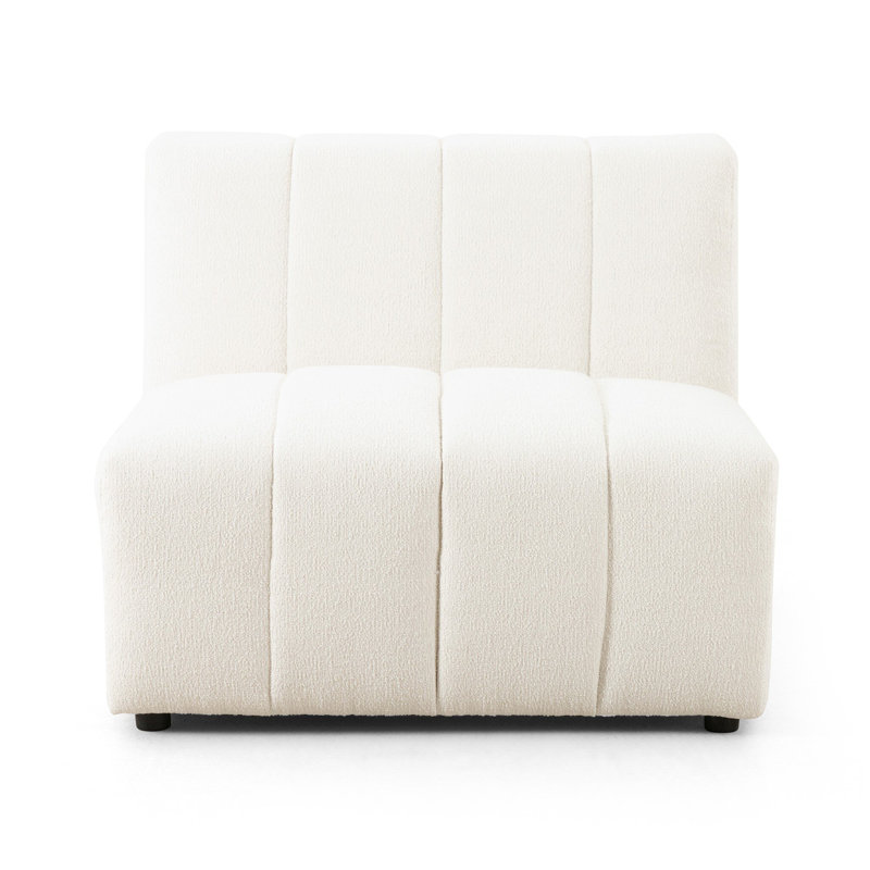 Grayson Langham 35" Wide Symmetrical Modular Seating Component, Fayette Cloud Polyester Blend