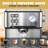 20 Bar Espresso Machine With Milk Frother, Single & Double Shot, Ese Pod Compatible, Pressure Display, Removable Tank
