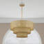 Grand lustre 6 feuilles Weavington