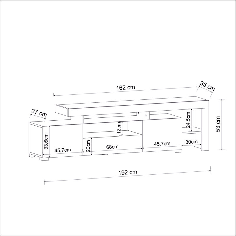 Dentrell TV Stand for TVs up to 50"