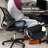 Mind Reader Foot Rest, Under Desk at Work, Ergonomic, Height Adjustable, Office, Foam, 7.5"L x 16.75"W x 3.75"H