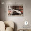 «Graceful Panther Blossoming Store Shadowbox Print», art mural par Art Remedy, cadre blond, 36 x 24-2008995713-2008995722