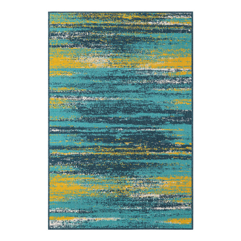 Tapis d'extérieur intérieur / extérieur Coastal, Rectangle 4 pi 1 po x 6 pi 1 po