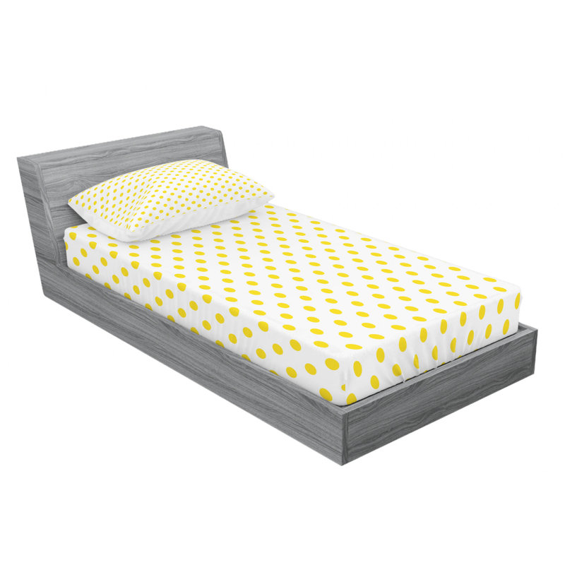 Microfiber Polka Dots Sheet Set, Twin XL
