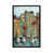 Toile encadrée de bois rustique foncé