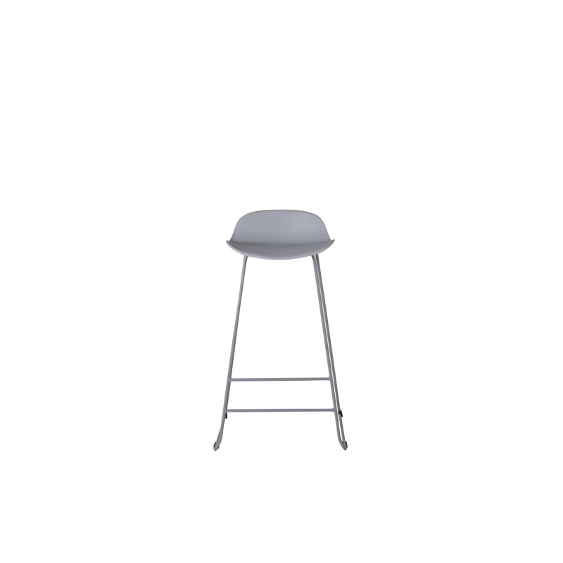 Anjuma Counter Stool with Metal Frame, Grey