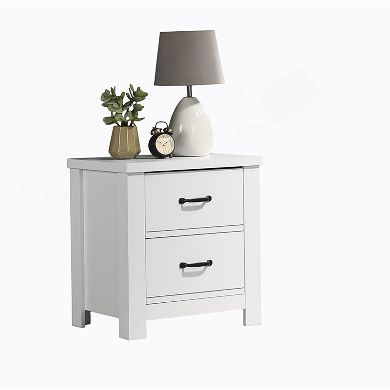 2-Drawer Nightstand, Bedside Table For Home