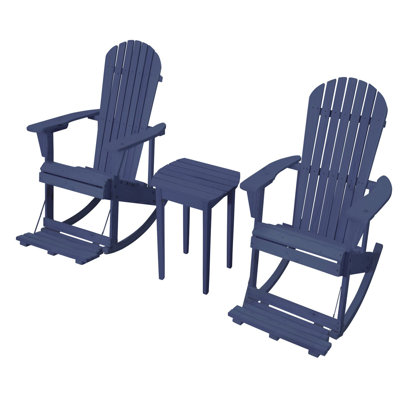 Chaise d'extérieur en bois massif à bascule Boonsboro