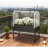 Metal Elevated Planter Box,Raised Garden Bed With Legs And Cover,With Bottom Shelf And Liner For Vegetables