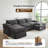 Modular Sectional Sofa, Double-Layer U-Shaped Cushion Cloud Comfort Couch-643902668-646624357