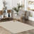 Pastel Lacasa Cream Beige Geometric Cotton Chenille Area Rug-709015489