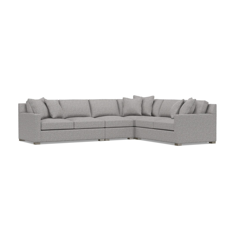 Kelsey Sectional, Blue Polyester