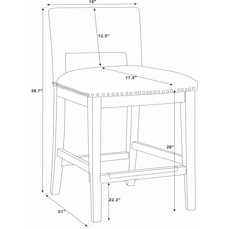 Tabouret de comptoir 26 po Efurd