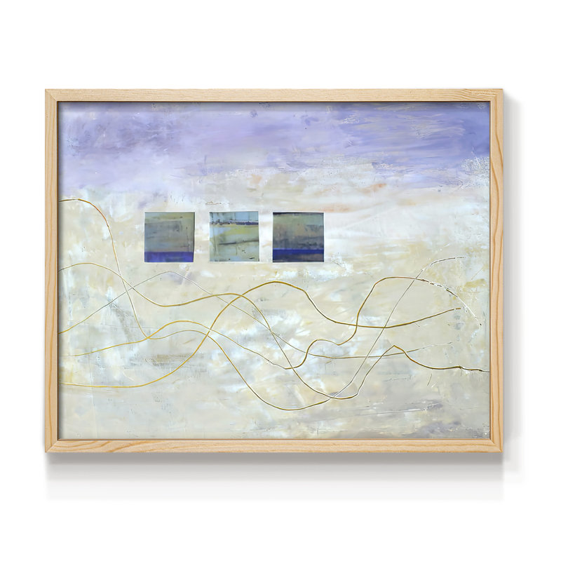 String Windows I -Framed Print - Restickable, H 8 po x l 10 po, Naturel