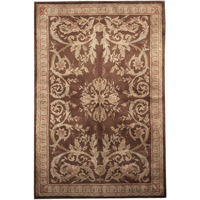 Hand-Knotted High-Quality Brown Area Rug