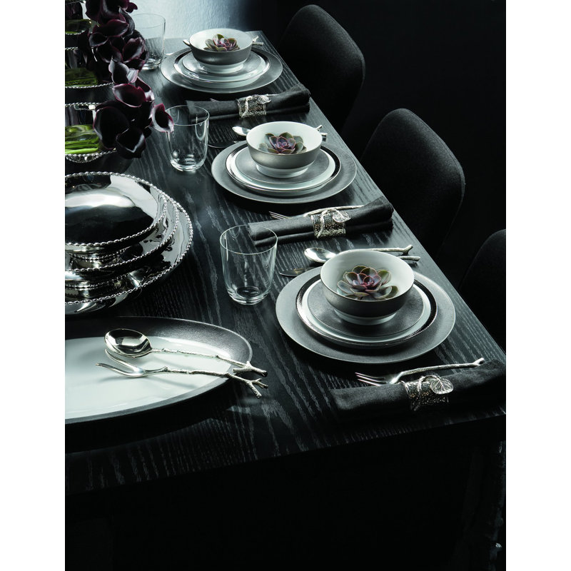 Smith Serving Bowl, Platinum