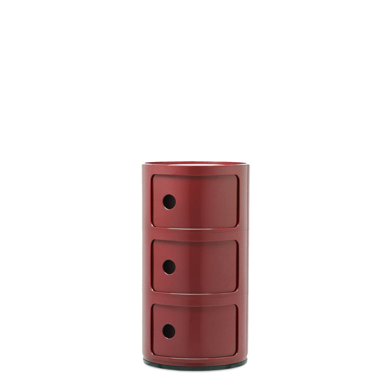 Componibili Storage Drawer, 3, Burgundy