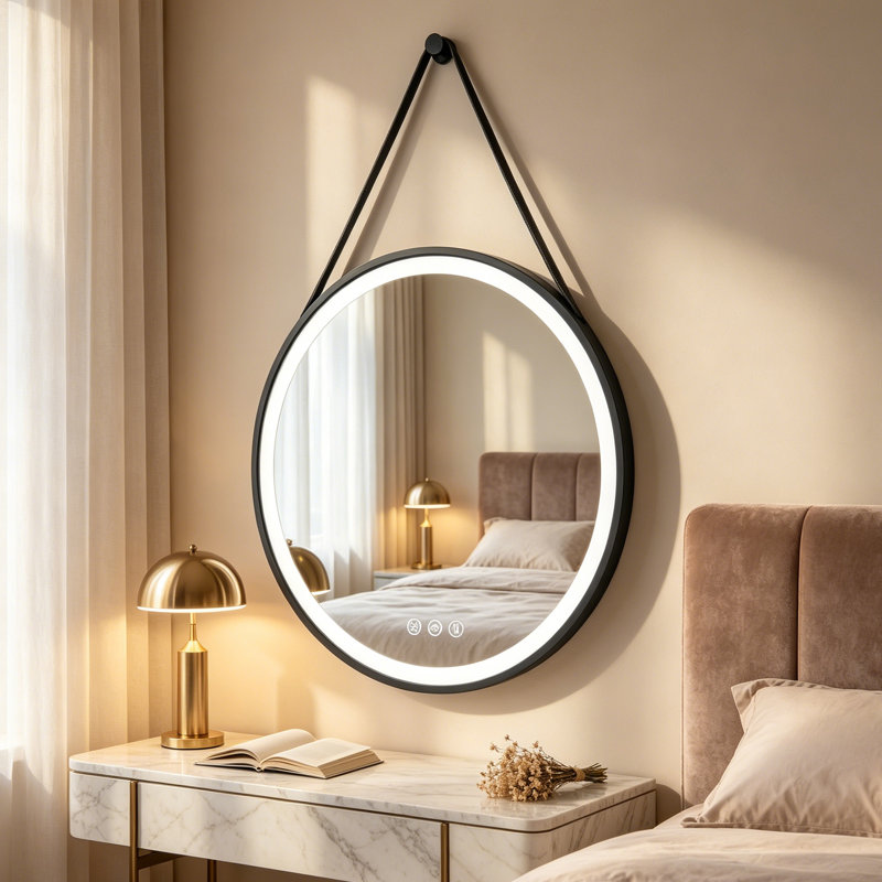 Darita Aluminium Round Mirror, 70cm x 70cm