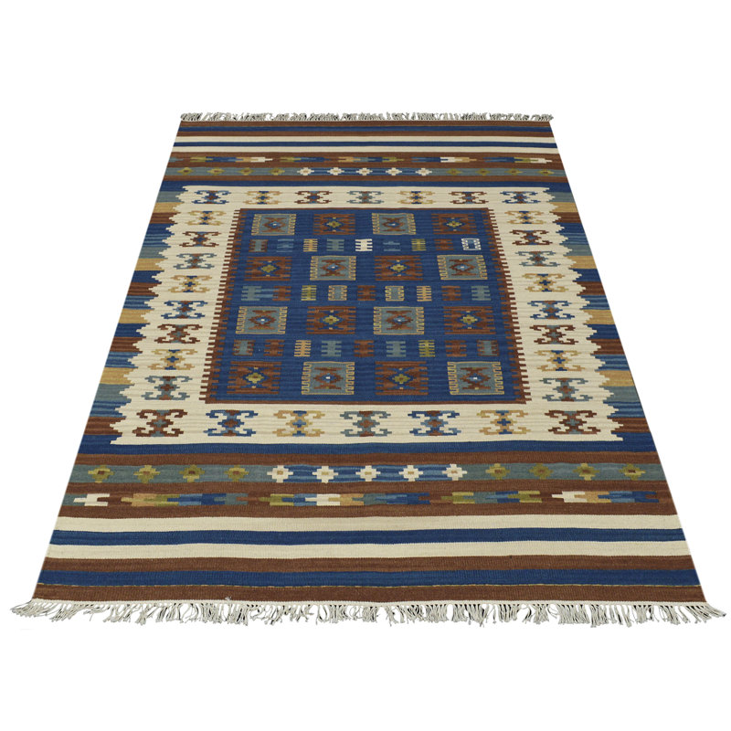 Southwestern Wool Hand Woven Area Rug, Rectangle 170 x 230cm