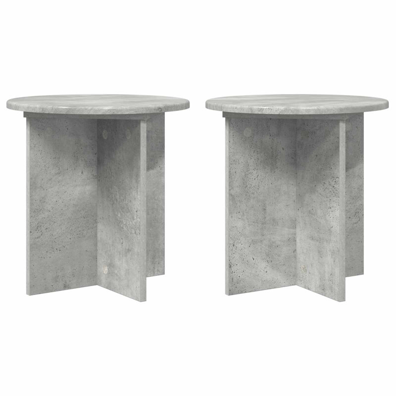 Plant Stand - Set of 2, Concrete Grey