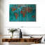 Impression sur mappemonde, impression sur toile-303536923