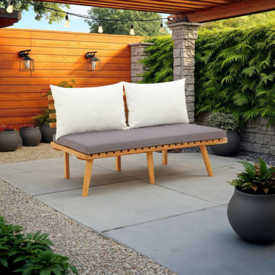 Banc de jardin en bois Saliba