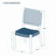 Chaise d'appoint de patio en teck Seras-113055432