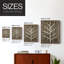 Impression encadrée Wooded White Christmas Collection B - Bois massif-665680938-665680944