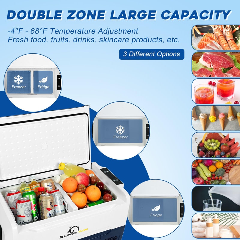 CAYNEL 38 Quarts Car Freezer Portable Refrigerator With WIFI APP Control