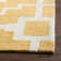 Geometric Hand Hooked Ivory/Gold Indoor/Outdoor Rug