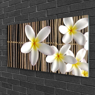 Flowers Floral - Unframed Photograph on Glass