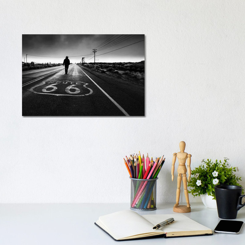 Historical Road by Leah Guo - Wrapped Canvas Gallery-Wrapped Canvas Giclée, 20.32cm H x 30.48cm W x 1.9cm D