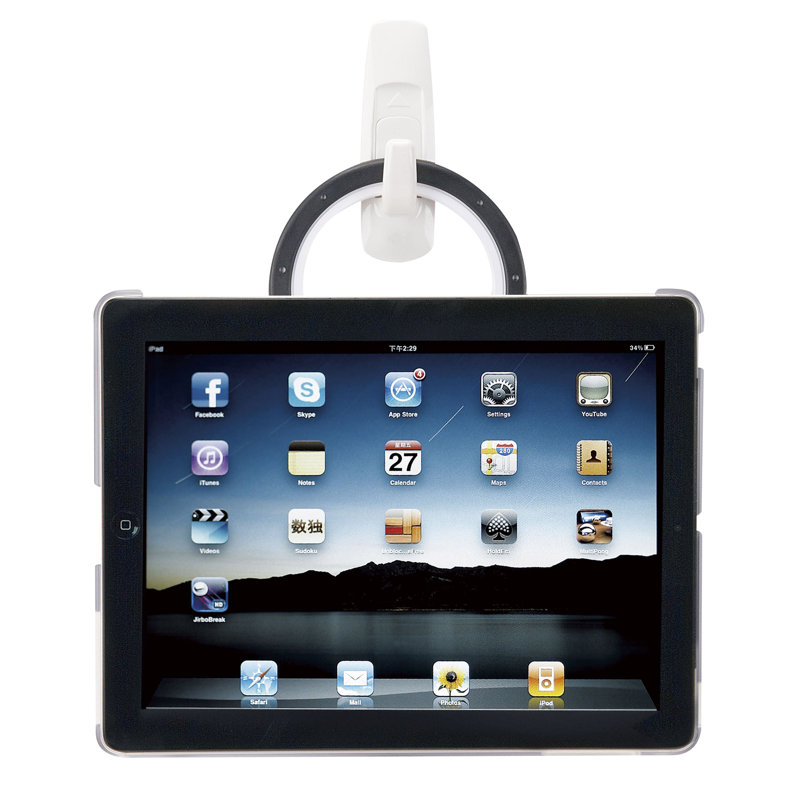 Support pour iPad, Transparent/blanc
