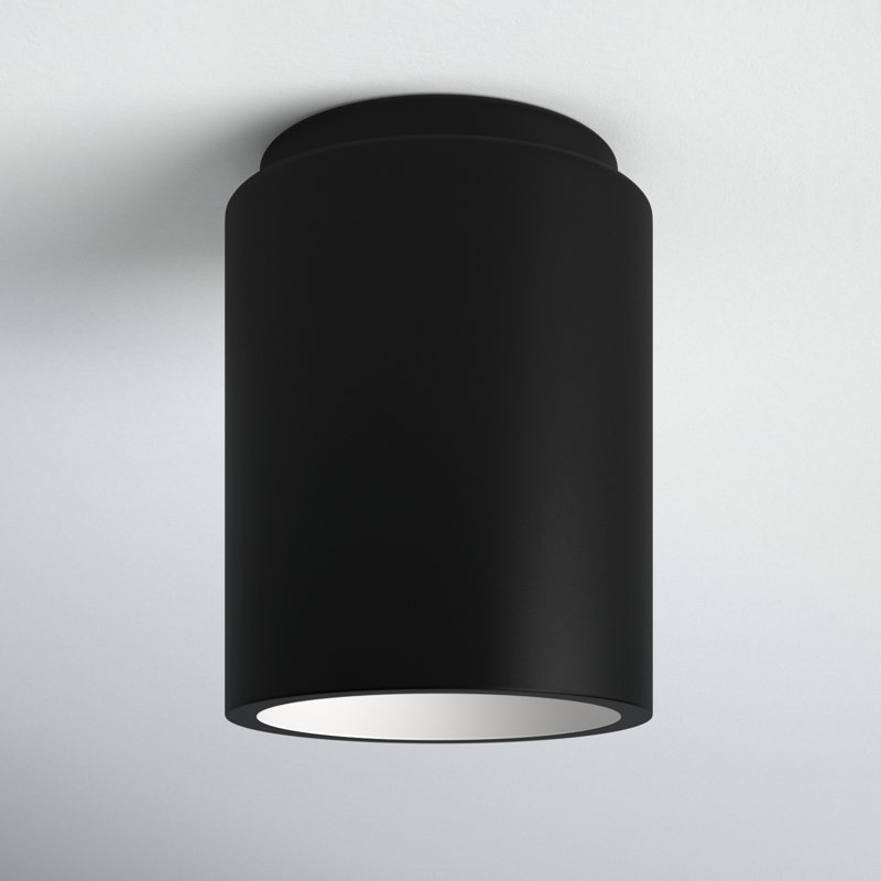 Sumatra Ceramic Flush Mount, Carbon Matte Black, LED (Integrated)