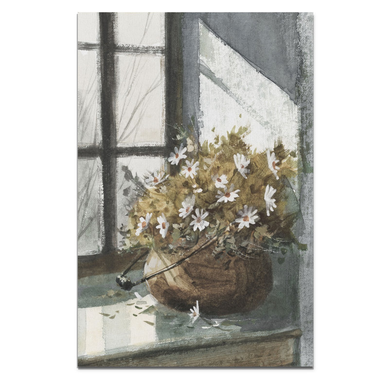«Daisies in the Window», reproduction, H 36 po x l 24 po x P 1,5 po, Toile tendue