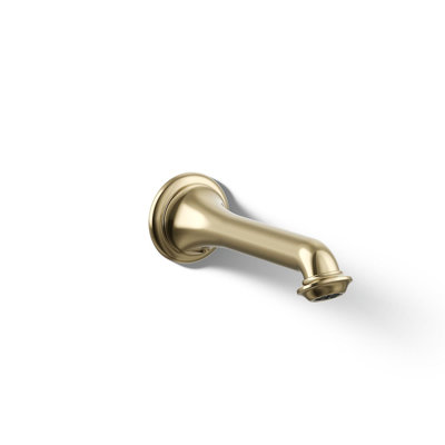Artifacts Wall-Mount Bath Spout with Turned Design