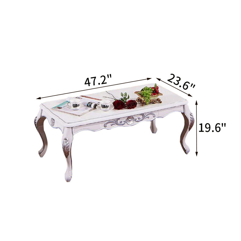 Table basse Aubina, Blanc