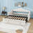 Twin Upholstered Daybed with Trundle, Side Pockets and USB-569759378