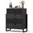 Ebern Designs Modern Fluted 4 Drawer Dresser,textured Wood Sticks Borders H Legs For Bedroom, Hallway-1503264184