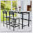 Kitchen Table Set, Dining Table and Chairs for 2, 3 Piece Dining Room Table Set with 2 Upholstered